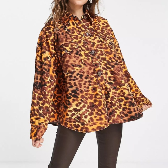 Native Youth oversized shacket leopard print - Picture 2 of 10